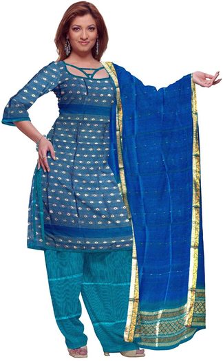 South-handloom-zari-butta-silkcotton-kurta-with-zari-border-silk-cotton-chunni-and-plain-salwar-excl