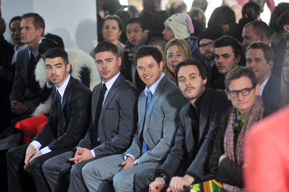Joe+Jonas+Calvin+Klein+Men+Collection+Front+pgDxu_2bx9cl - Calvin Klein Men s Collection - Front Row - Fall 2011 Mercedes-Benz Fashion Week