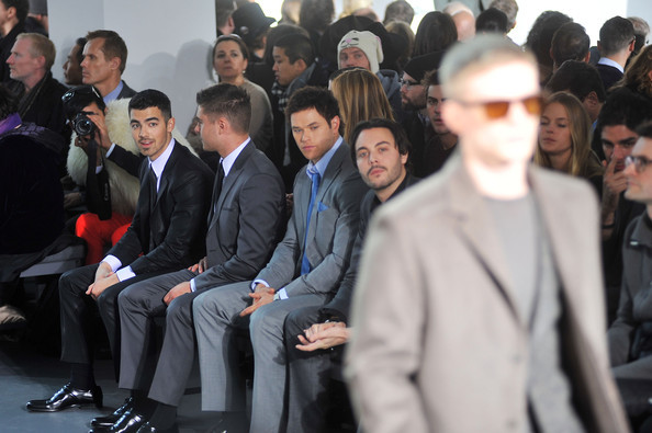 Joe+Jonas+Calvin+Klein+Men+Collection+Front+yKpPBPq9ZW6l - Calvin Klein Men s Collection - Front Row - Fall 2011 Mercedes-Benz Fashion Week