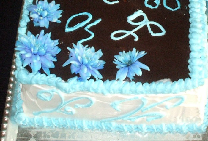 tort floare albastra - Ceva dulce