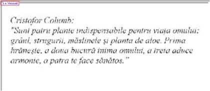 cristofor columb - Aloe Vera si animalele