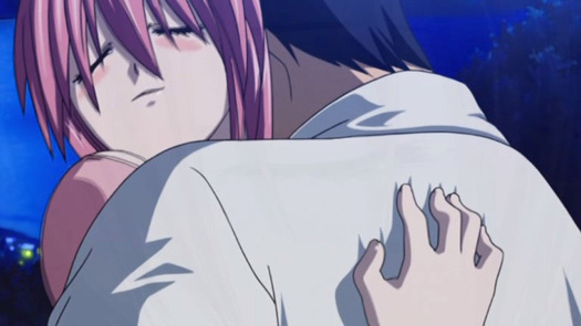 Amandoua ne simtim bine cand primim o imbratisare de la cel care il iubim. - in Elfen Lied