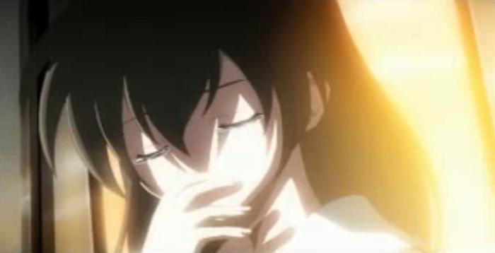 Amandoua plangem cu mana la gura - in School Days
