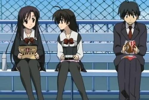 Amandoua ne bagam in seama cu subiecte stupide - in School Days