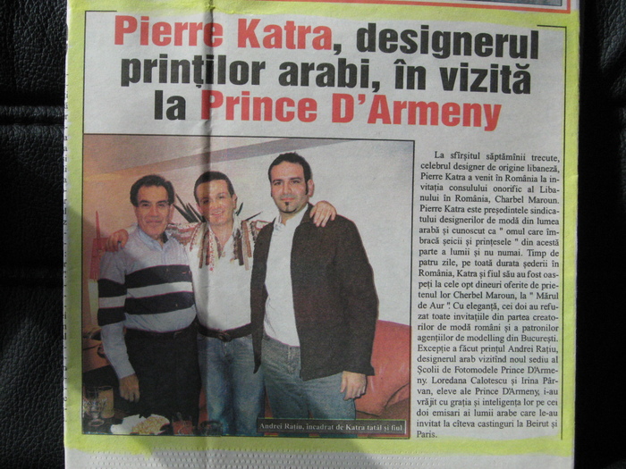 Pierre Katra, Printul Andrei Ratiu si Hadi Katra in presa din Romania - PRINTUL ANDREI RATIU BIOGRAFIE IN FOTOGRAFII