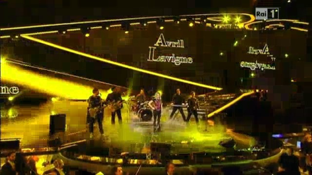 bscap0031 - Avril Lavigne live What The Hell and Interview in Italy at San Remo Festival