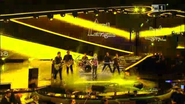 bscap0033 - Avril Lavigne live What The Hell and Interview in Italy at San Remo Festival