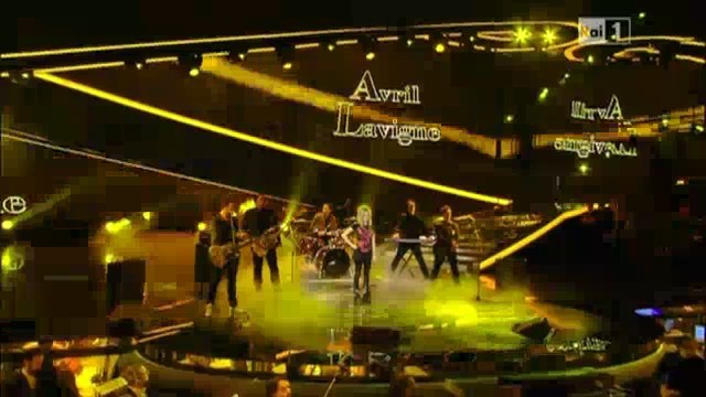 bscap0034 - Avril Lavigne live What The Hell and Interview in Italy at San Remo Festival