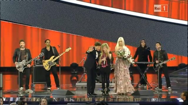 bscap0599 - Avril Lavigne live What The Hell and Interview in Italy at San Remo Festival