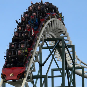 Python-ride-in-amusement-park-Efteling.