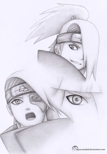 Deidara_sketch_by_Arya_Aiedail - Deidara