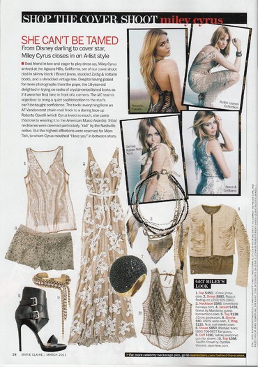  - x Marie Claire Magazine Scan 2011