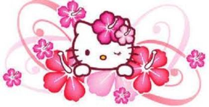 Hello kitty flowers - Poze cu Hello Kitty