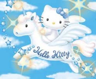White pegasus Kitty - Poze cu Hello Kitty