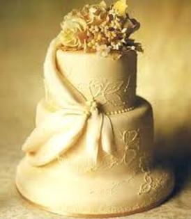 Tort elegant de nunta - Poze cu torturi de nunta