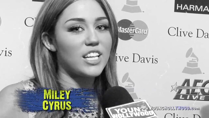 Nick Jonas. Miley Cyrus. Keri Hilson on their favorite GRAMMY artist 0117 - 0-Miley Cyrus on their favorite GRAMMY artist