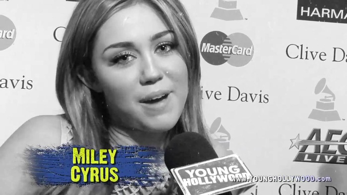 Nick Jonas. Miley Cyrus. Keri Hilson on their favorite GRAMMY artist 0121 - 0-Miley Cyrus on their favorite GRAMMY artist
