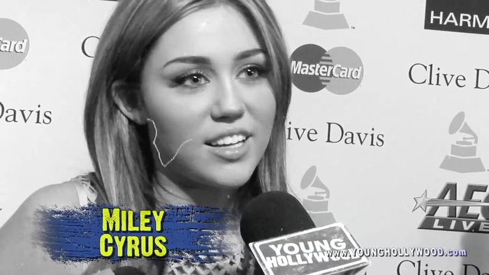 Nick Jonas. Miley Cyrus. Keri Hilson on their favorite GRAMMY artist 0123 - 0-Miley Cyrus on their favorite GRAMMY artist