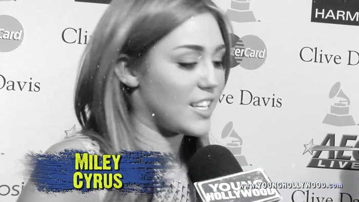 Nick Jonas. Miley Cyrus. Keri Hilson on their favorite GRAMMY artist 0125 - 0-Miley Cyrus on their favorite GRAMMY artist