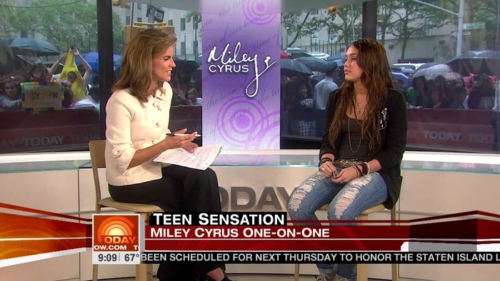 Miley Cyrus . HD 1080ip -  Interview   .live Today Show.HD 0670