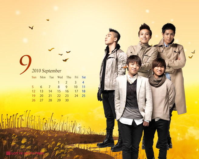 septembrie - calendar big bang