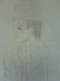 tot un desen cu michael jackson - Aici o sa va arat cateva desene create de mine in creion