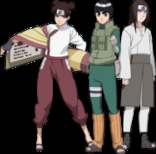 ten ten neji and rock lee; echipa guy
