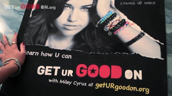Miley gets her good on with City of Hope & Sharpie 40