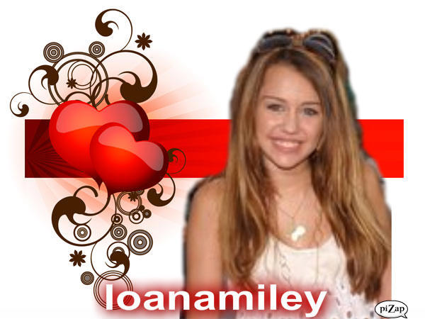 pizap miley love