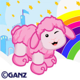 cotton candy sheep - Animalute Webkinz