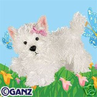 white terrier - Animalute Webkinz