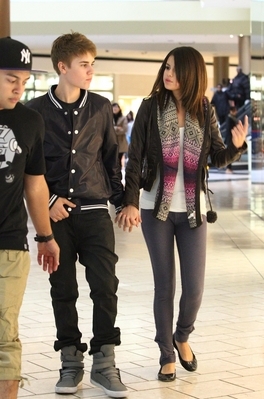  - 2011 Out Shopping With Selena Gomez On His Birthday March 1st