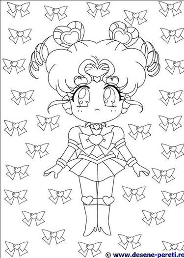 Sailor moon desene de colorat 1 - Sailor Moon Povestea