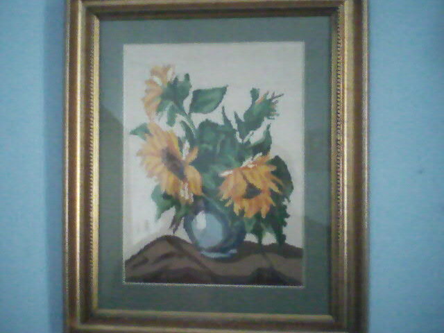 Floarea soarelui; dupa tablou Van Gogh
culori 18
dimensiuni 19*25
