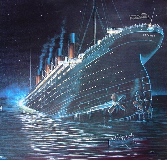 titanic-sinking - Vaporul Titanic