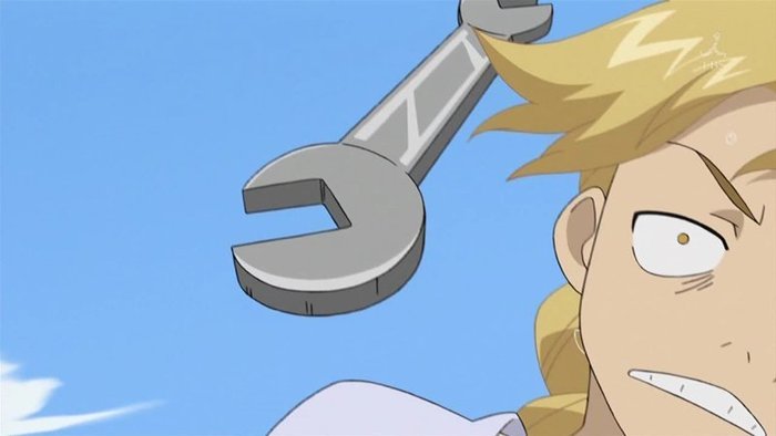 FMA-Brotherhood-The-First-Day-screencaps-edward-elric-and-winry-rockbell-7144679-800-450 - Edward and Winry