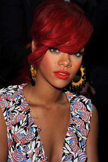 Rihanna Rihanna attends the Miu Miu Ready to Wear SpringSummer 2011 show during Paris Fashion Week o - RIHANNA
