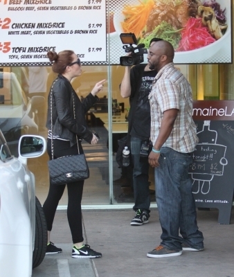  - x Leaves California Chicken Cafe in West Hollywood - 8th March 2011