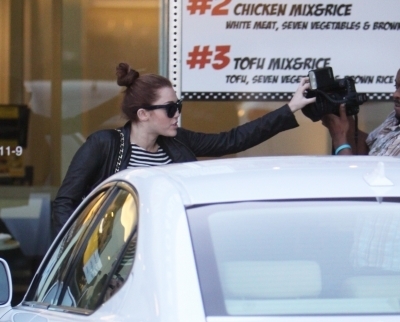  - x Leaves California Chicken Cafe in West Hollywood - 8th March 2011