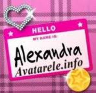 alexandra - imagini cu nume