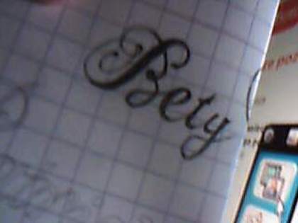 bety - tatuaje cu nume