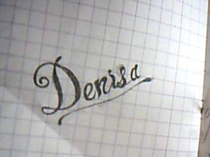denisa - tatuaje cu nume