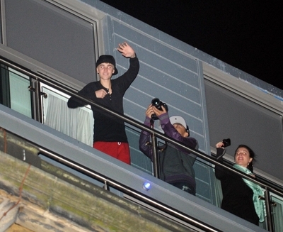  - 2011 Outside His Hotel In Liverpool March 10th