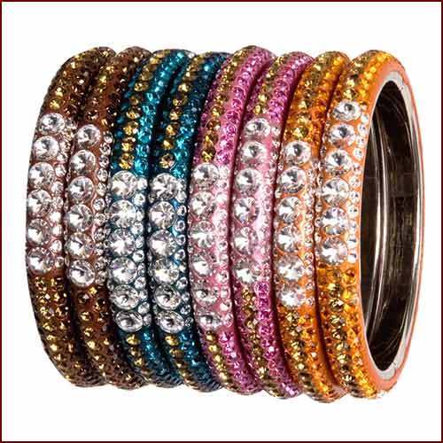 Lac-Glass-Nagg-beaded-Bangles-7 - Bratari indiene