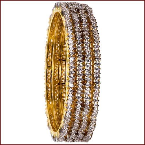 Meena-Work-Gold-Plated-Silver-Bangles-11 - Bratari indiene