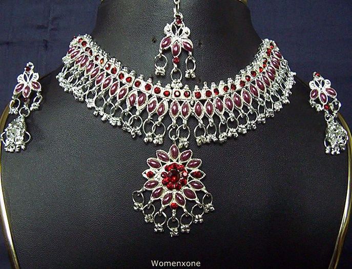 pink-kundan-Lac-work-jewelry-set-9 - Bijuterii indiene2