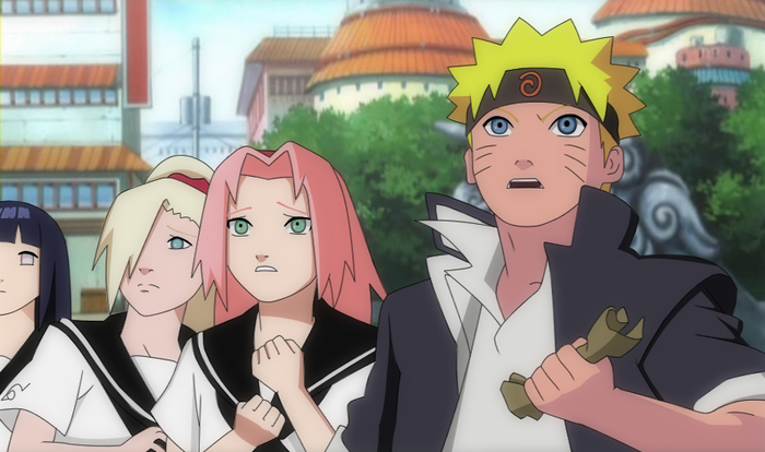 Naruto; Hinata; Ino and Sakura - Students