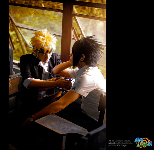 Sasuke and Naruto cosplay