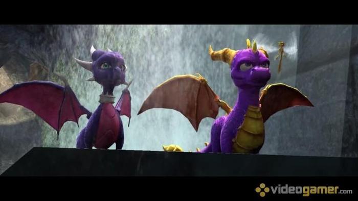 Spyro(Dragonul gardian) si Cynder(Iubita lui)
