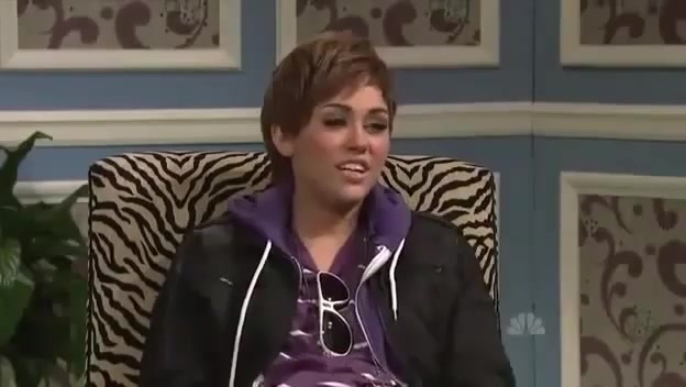 Miley Cyrus  as Justin Bieber  SNL 0839 - 0-0 Miley Cyrus as Justin Bieber  SNL